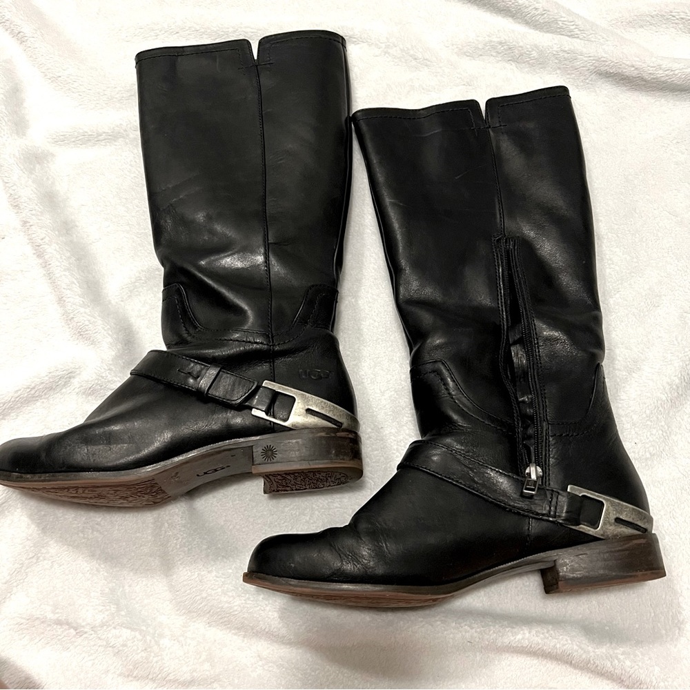 UGG Channing II Boots, Black, Size 7. Used but still great condition.